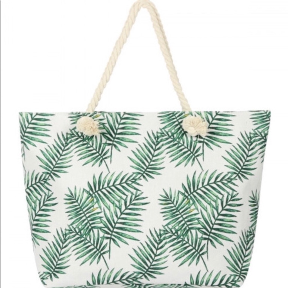 🌴🌈 NWT Palm print tote